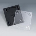 Plastov tray na CD Digipak, ierny, 137 mm x 124 mm